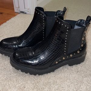 Black Snakeskin Boots